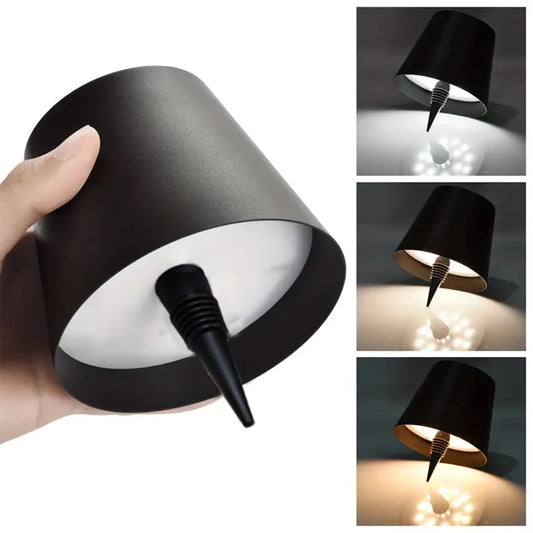 GlowAura Wireless Touch Bottle Lamp